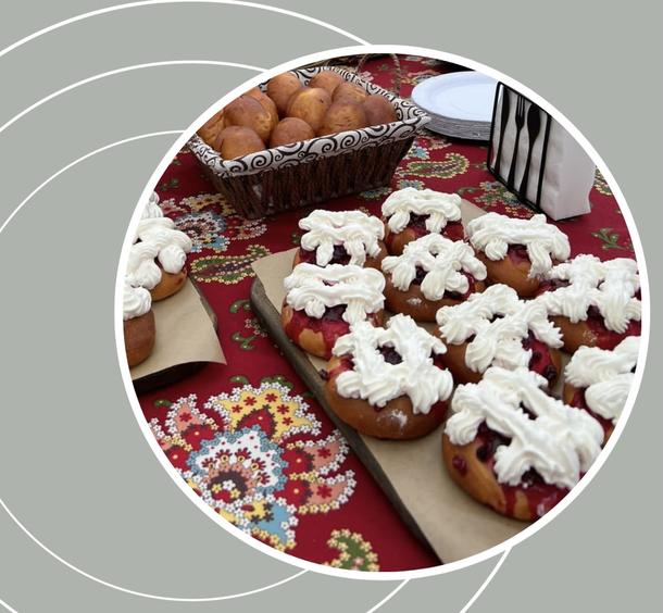 Пирог брусничный